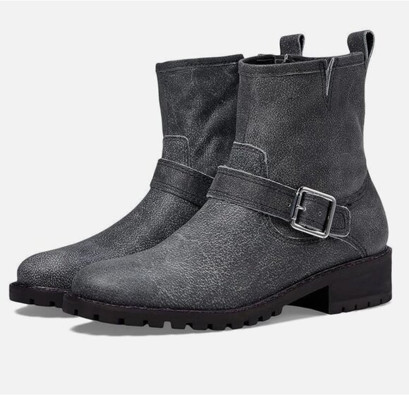 NEW Lucky Brand Kenadie Bootie (Women) 8.5M, CHARCOAL02 - Picture 1 of 6